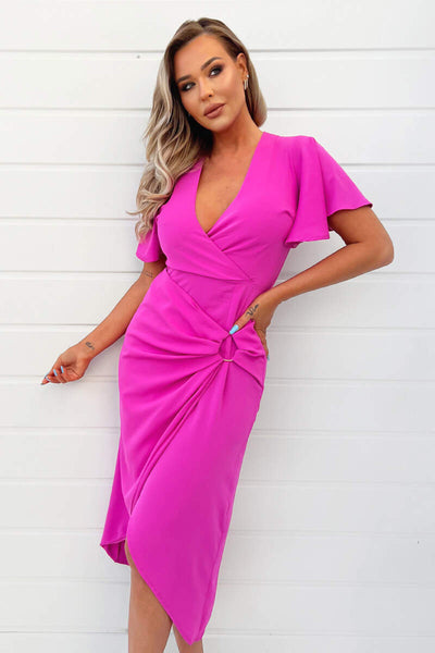 princess polly baby blue dress Pallas | V- Neck Bodycon Midaxi Dress