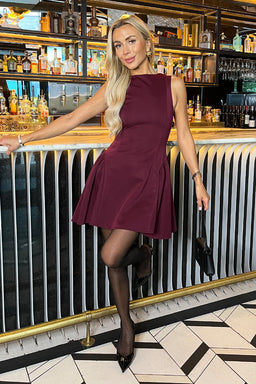 1752145008_Plum-Round-Neck-Pleated-Hip-Mini-Dress-2.jpg