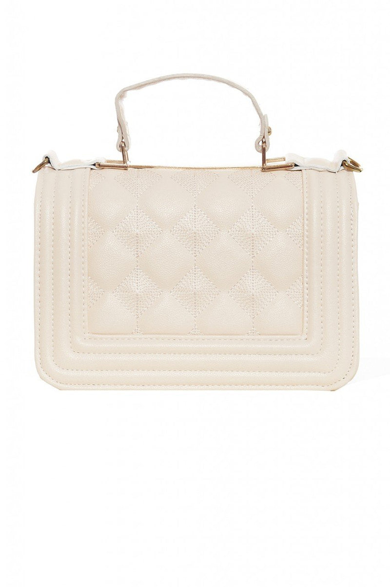 Nude Mini Quilted Handbag