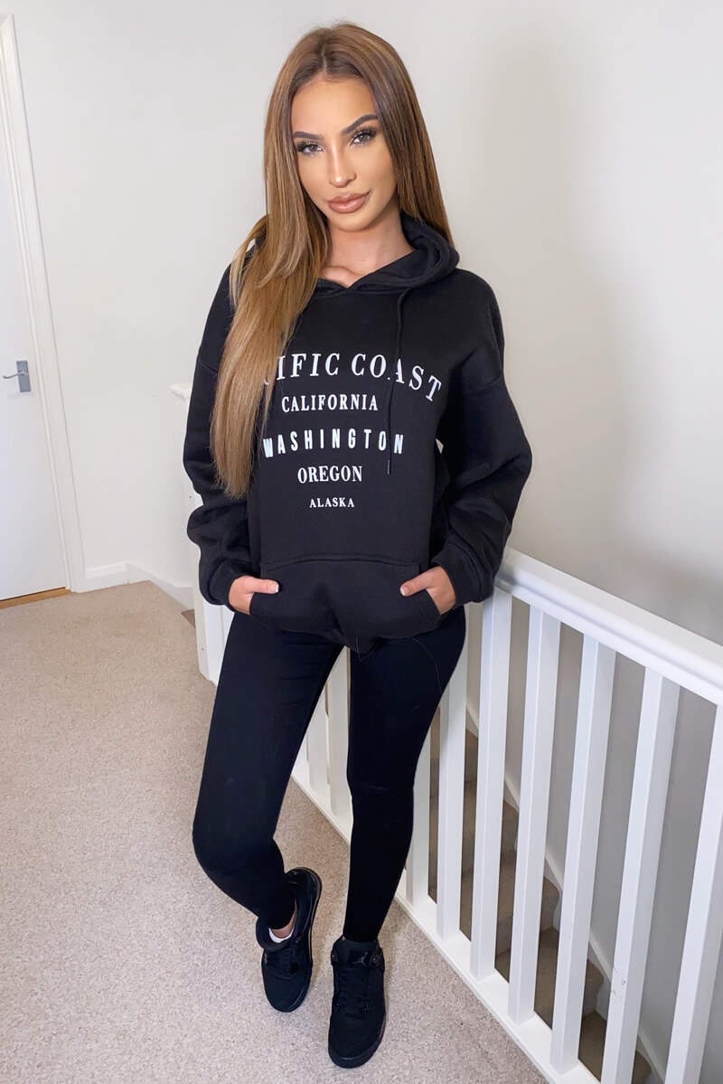 Black Pacific Coast Hoodie