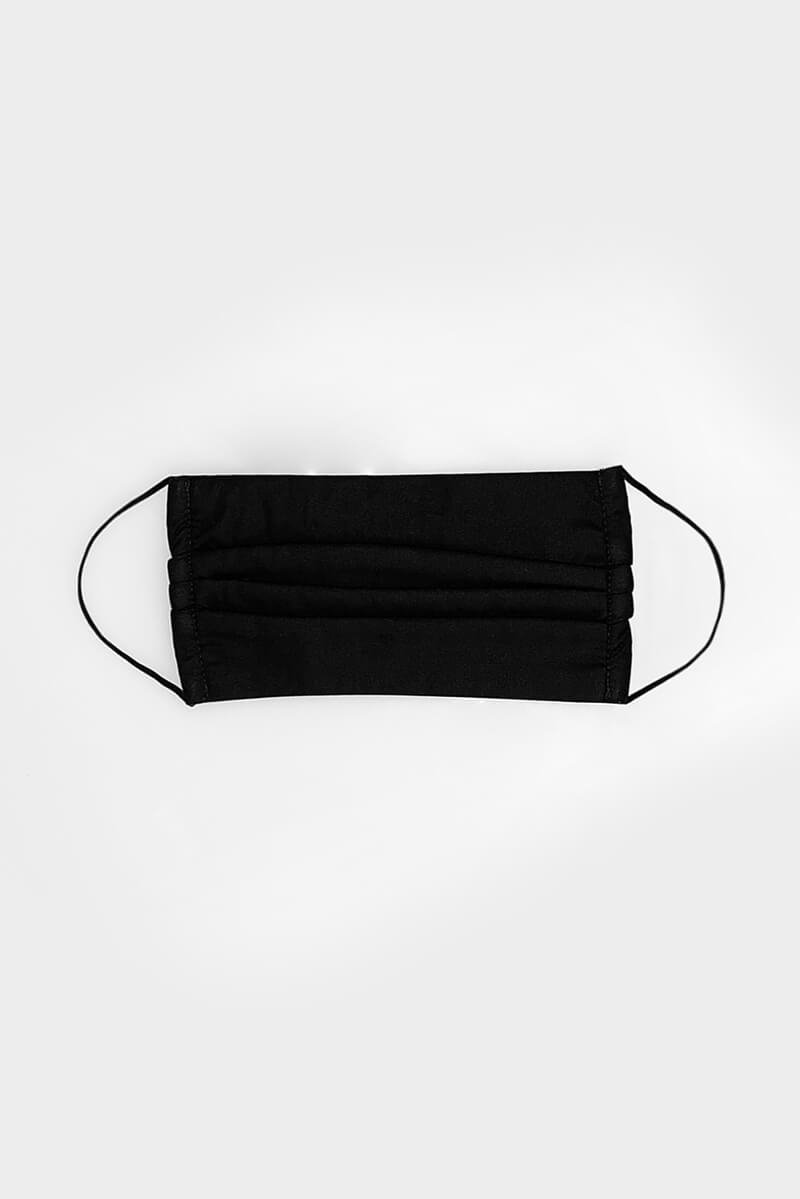 Black Pleated Face Covering