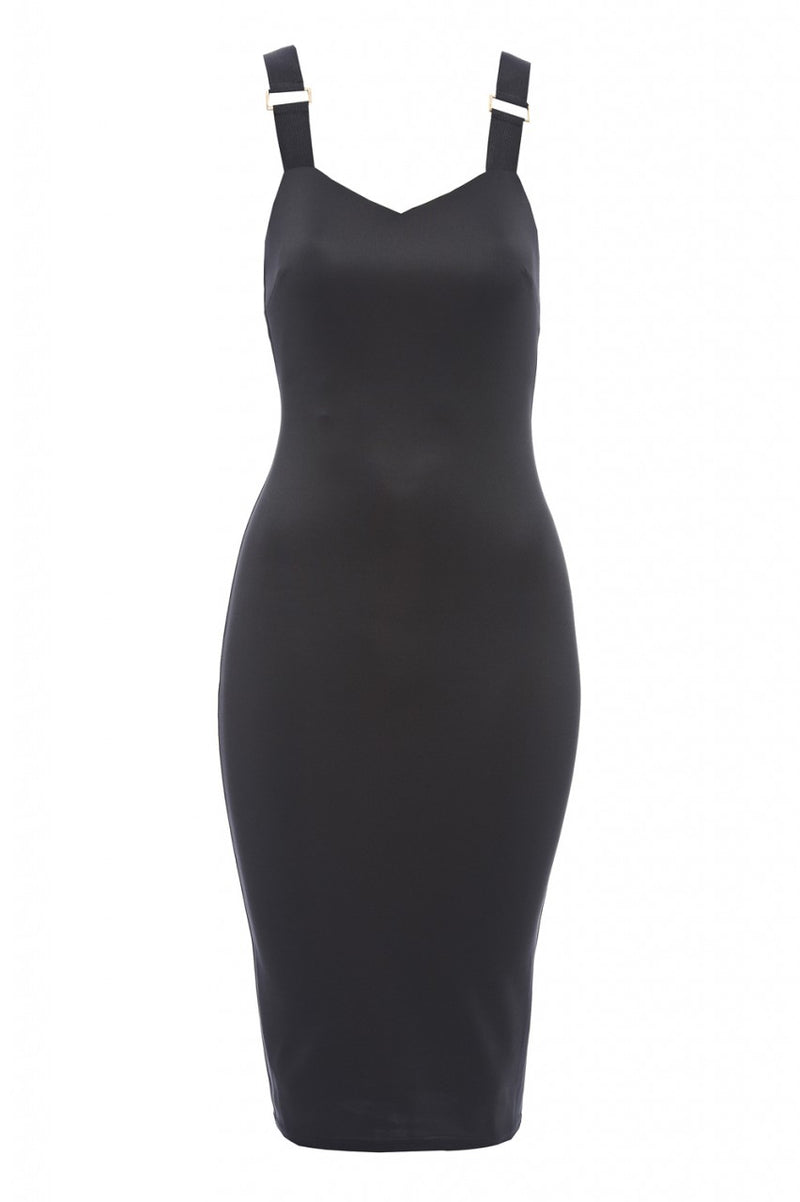 Elasticated Strap Midi Dress