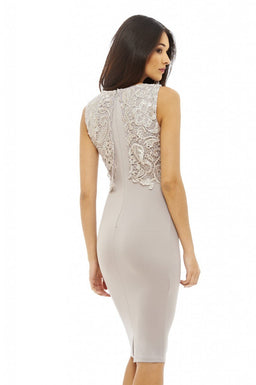 Lace Overlay Dress