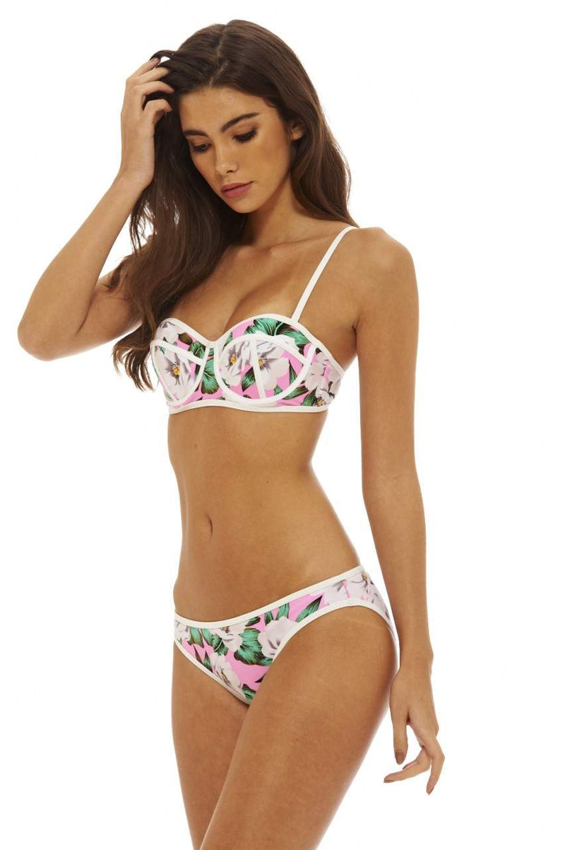 Floral Print Structured Bikini