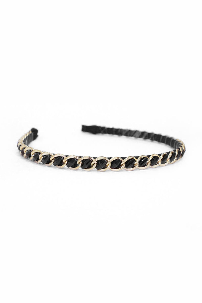 Gold Chain Slim Headband