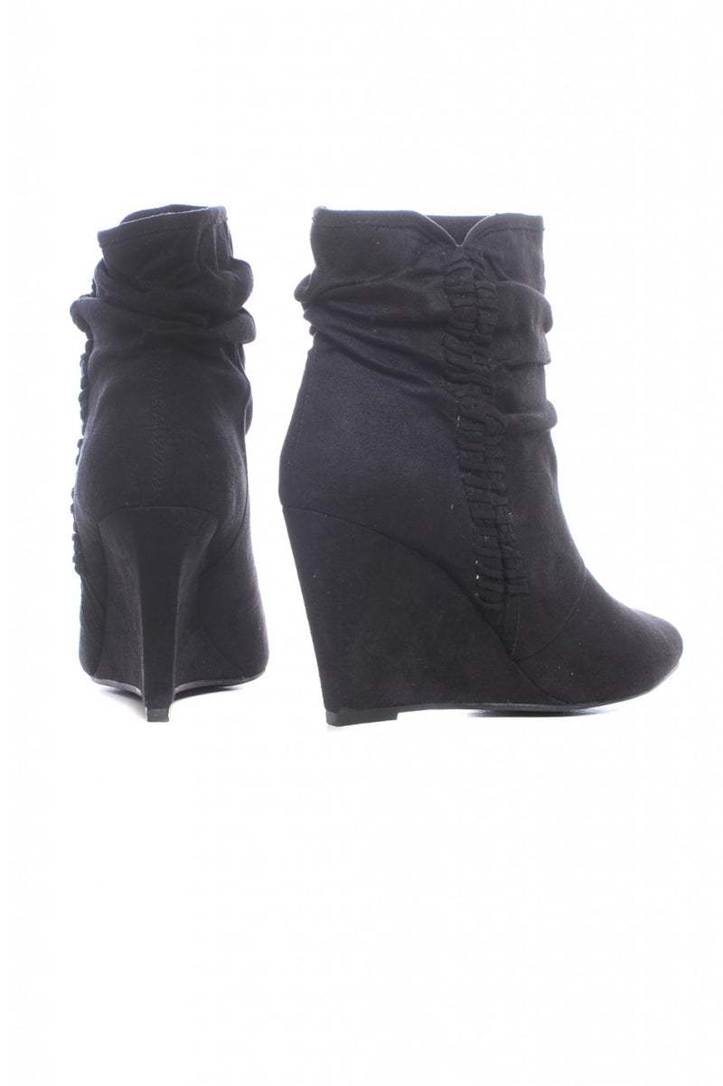 Faux  Suede Wedges