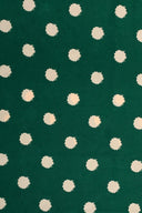 Green Spot Wrap Over Jumpsuit