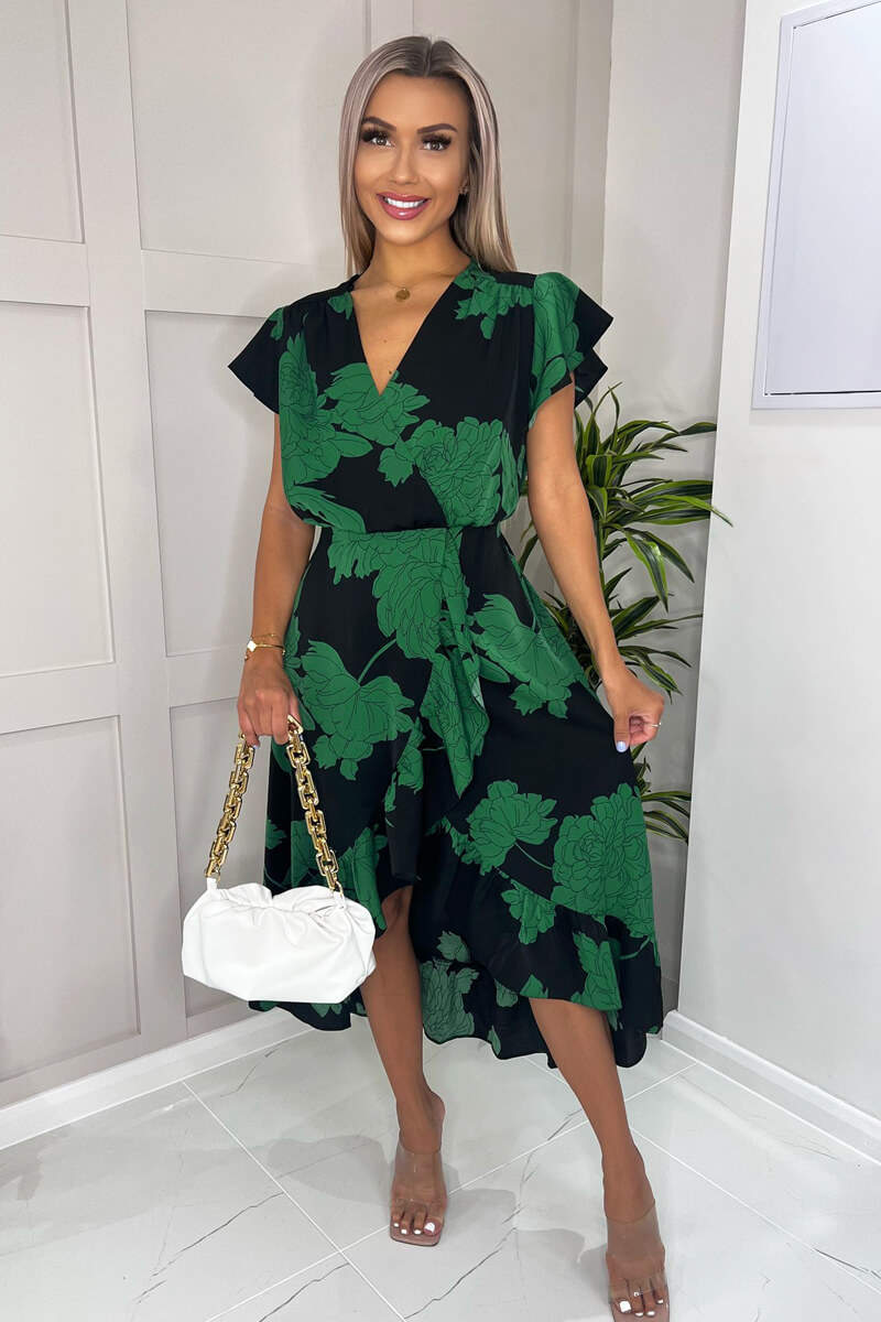 slim fit dress slacks Green Satin and Sequin Prom Dresses Mermaid