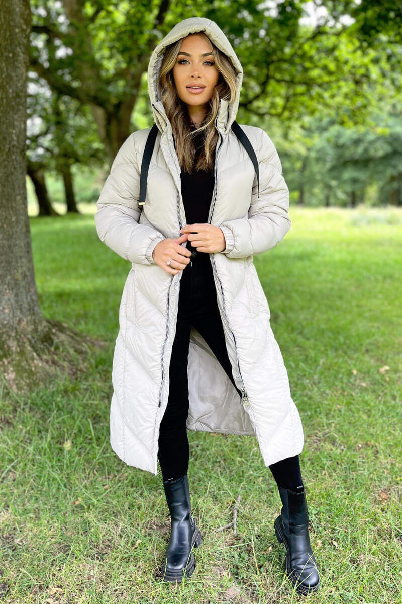 Oyster Long Puffer Coat