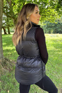 Black Short Padded Gilet