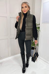 Khaki Short Padded Gilet