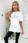 White 1989 New York Slogan T-Shirt