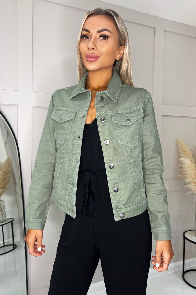 Khaki Lightweight Denim Jacket