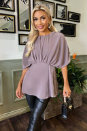 Mushroom Batwing Sleeve Top