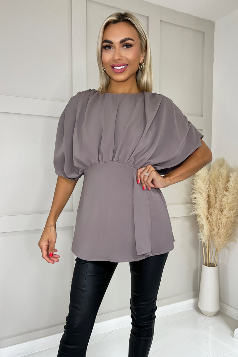 Mushroom Batwing Sleeve Top