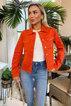 Orange Lightweight Denim Jacket