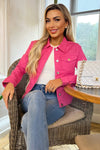 Bubblegum Pink Lightweight Denim Jacket