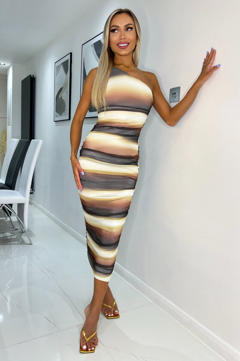 ombre bodycon midi dress Elegant Plus Size Ombre Bodycon Midi Dress for Casual Parties