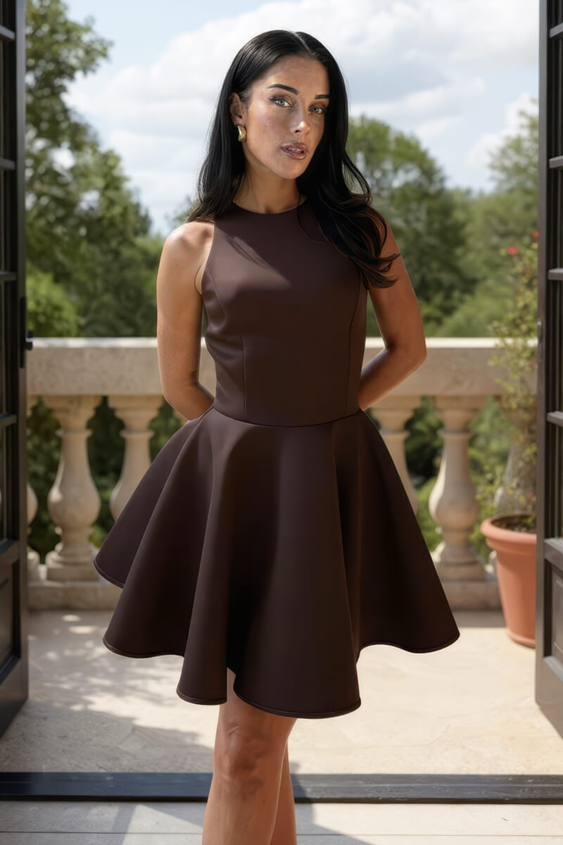 1751632668_Chocolate-Scuba-Sleeveless-Skater-Mini-Dress-3.jpg