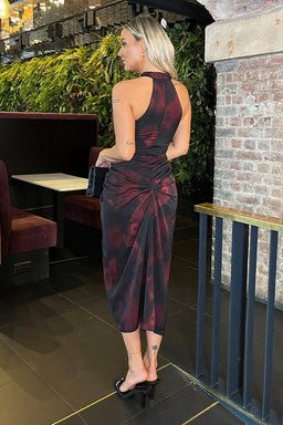 1752224677_Burgundy-And-Black-Smudge-Print-Halter-Neck-Knot-Skirt-Midi-Dress-5.jpg