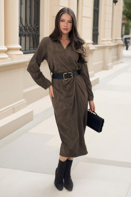 1754996912_Khaki-Faux-Suede-Belted-Wrap-Shirt-Midi-Dress-2.jpg