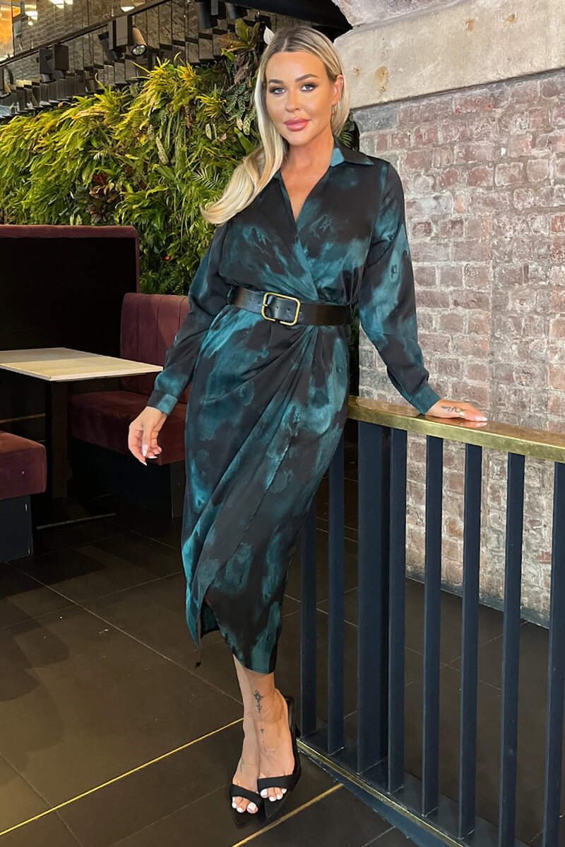 1764004541_Teal-And-Black-Smudge-Print-Belted-Wrap-Midi-Shirt-Dress-2.jpg