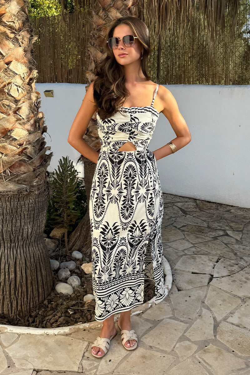 strappy cut out midi dress & OTHER STORIES Strappy Cut-Out Midi Dress