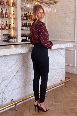 Burgundy-Polka-Dot-Print-Long-Sleeve-Ruffle-Neck-Top-3.jpg