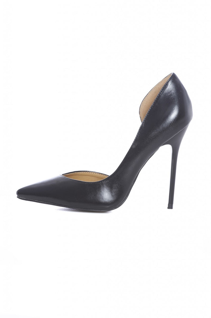 Patent Court Pointy Heeled Shoe