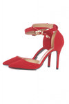 Strap  Court  Pointy Heeled Shoe