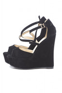 Double Cross Strap Wedges