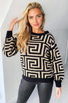 Stone Geo Print Jumper