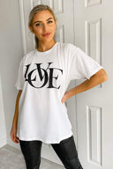 White Love Oversized Tee