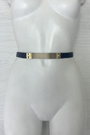 Navy And Gold Belt