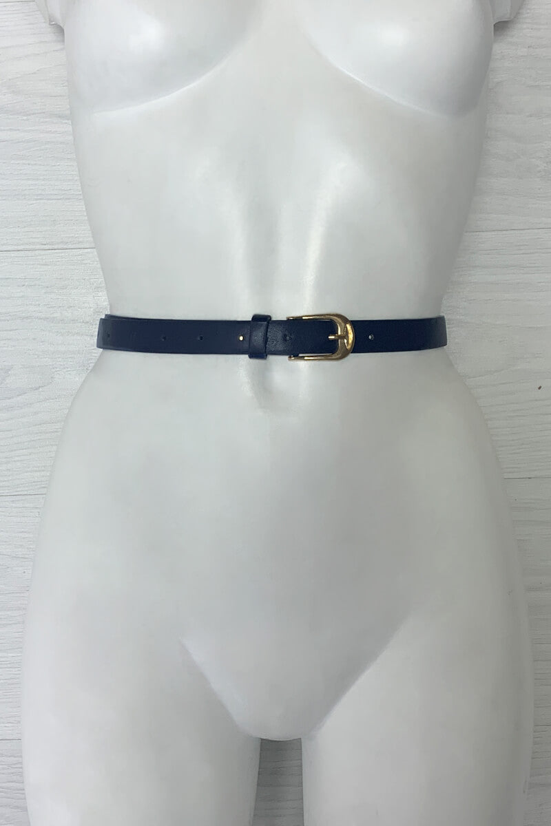 Navy And Gold Belt