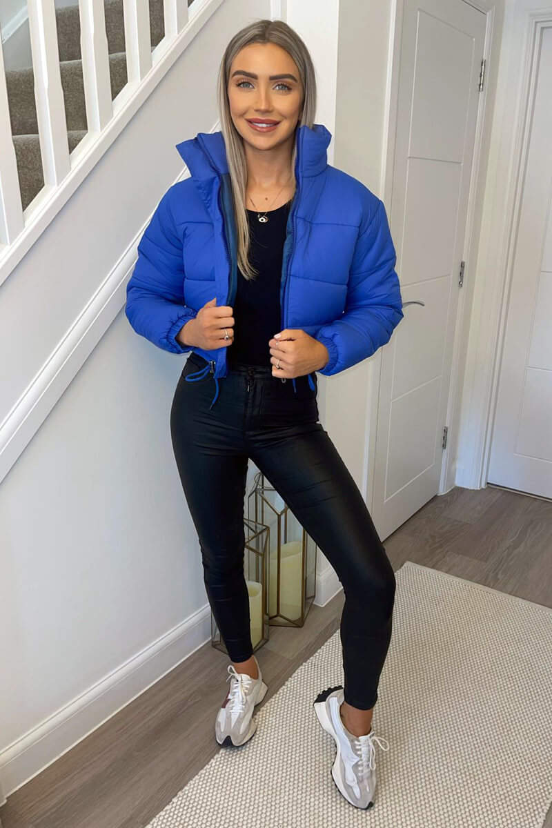 Royal blue 2025 cropped jacket