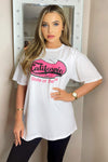 White California Printed T-Shirt