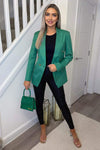 Green Military Style Blazer