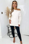 Cream Super Soft Knit Round Neck Long Sleeve Knitted Jumper