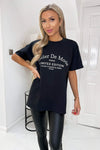 Black Atelier Slogan T-Shirt