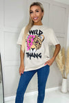 Stone Wild Thang Slogan T-Shirt