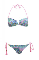 Paisley Printed Bandeau Bikini