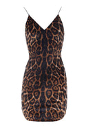 Animal Print Strappy Dress