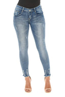 Blue Ankle Grazer Jeans