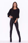 Black Wide Sleeve Top