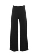 Black High Waisted Flared Trousers