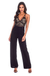 Black High Waisted Flared Trousers