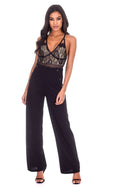 Black High Waisted Flared Trousers