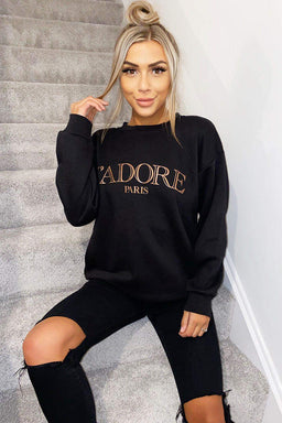 Black J'adore Sweatshirt