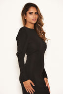 Black Long Sleeve Bodycon Dress